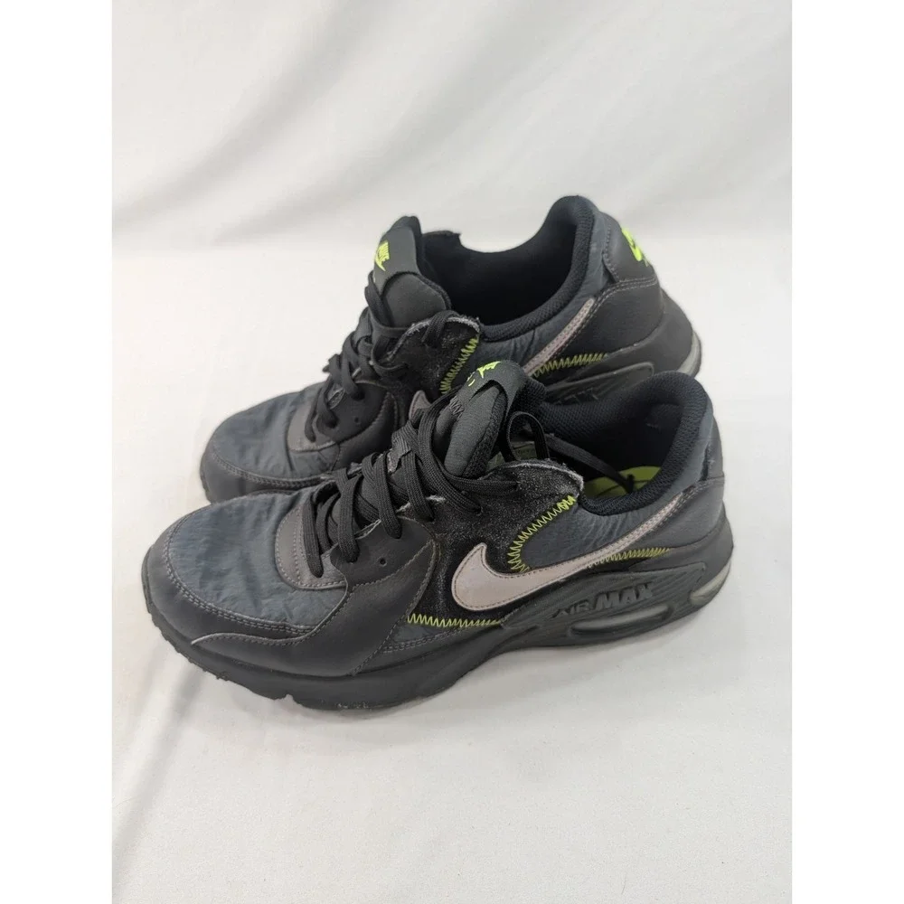Nike Men's Air Max Excee CD4165-010 Running Black Green Shoes Sneakers Size 9